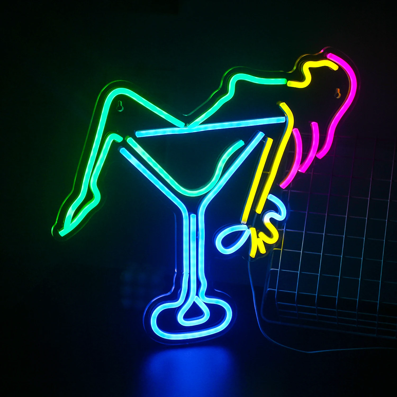 Sexy Woman Neon Sign Wine Glass Neon Sign LED Light Home Art Wedding Bar Bedroom Woman Neon Sign Bar Wall Light Sign Decor