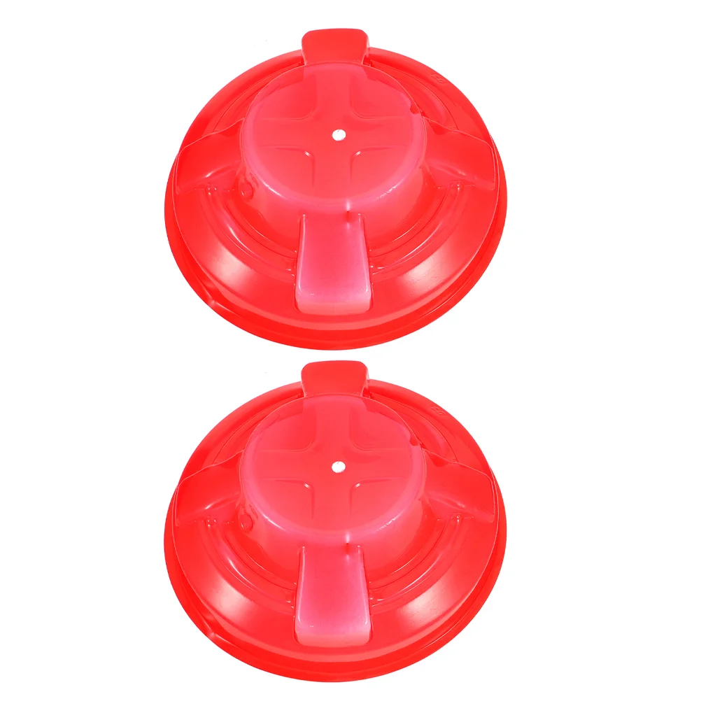 2 Pcs Smoke Dust Cover for Fire Smoker Protective Plastic Decorative Alarm