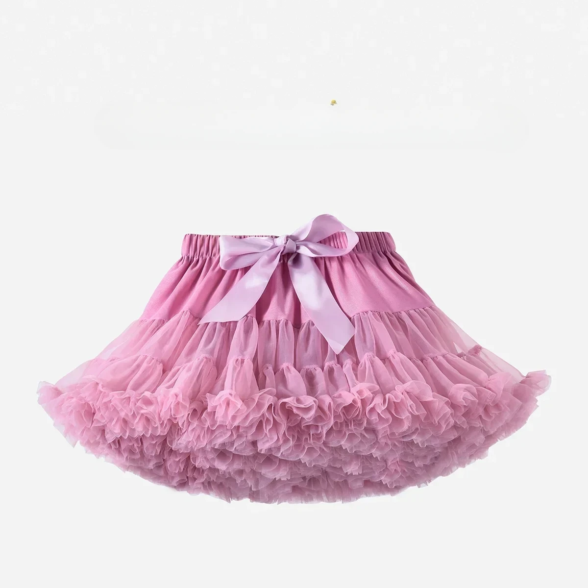 HOT Girls Tutu Skirts Solid Fluffy Tulle Princess Ball Gown Pettiskirt Kids Ballet Party Performance Dress for Children