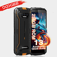 DOOGEE S41 Max Rugged Phone 5.5 IPS HD 13MP AI Triple Camera 16GB RAM + 256G ROM Quad Core 6300mAh Android 13 Rugged Phone 4G