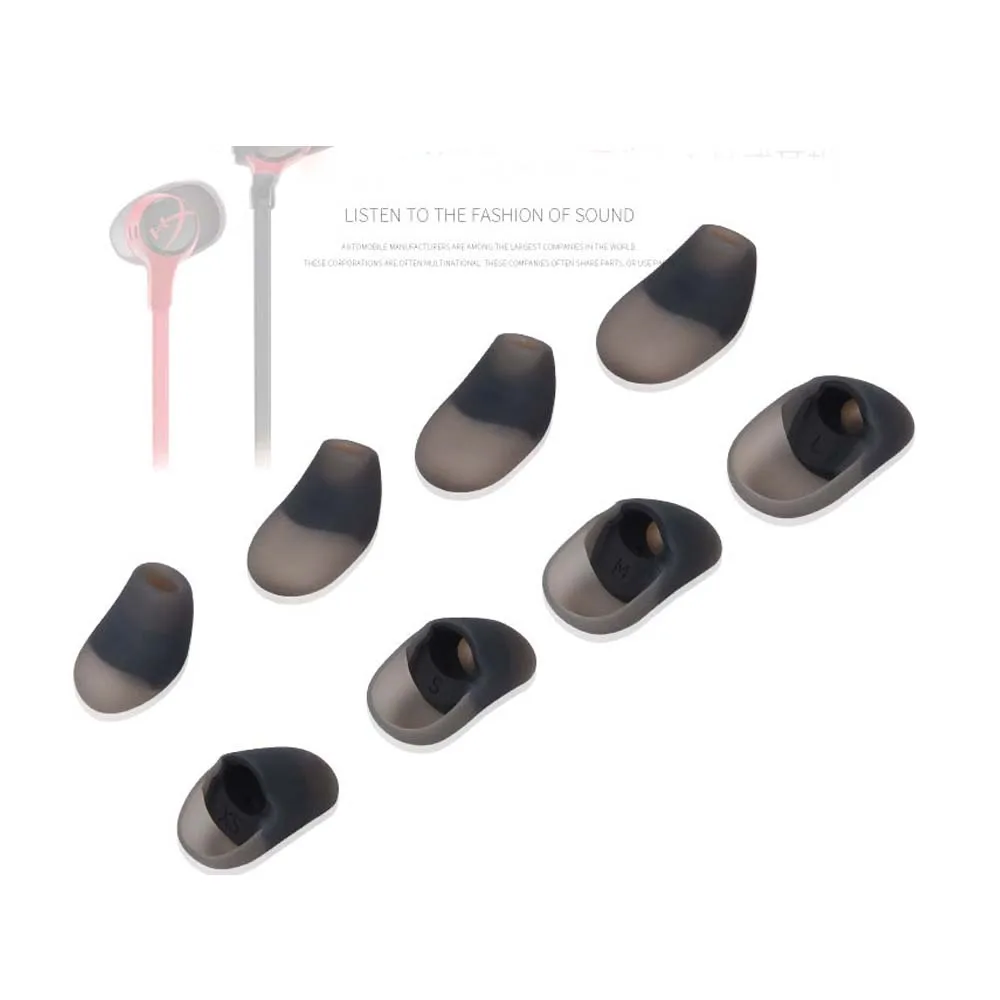 Silicone In-Ear Earphone Covers Cap Earbud Tips Replacement for HyperX Earbuds Headset Earplug Ear pads Eartips