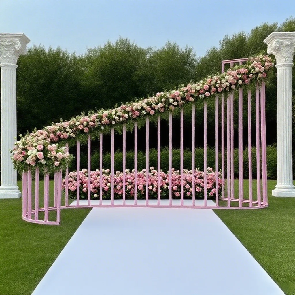 

2024 Новая свадебная S-Arch, Железная рама, Декор для улицы/Рождества/Event, Подставка для цветочного фона, Высокое качество