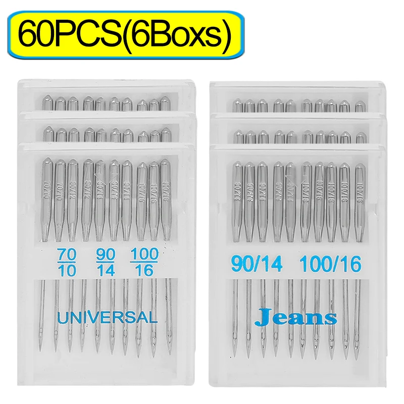 Household Sewing Machine Needles, 100/20PCS Sharp Universal