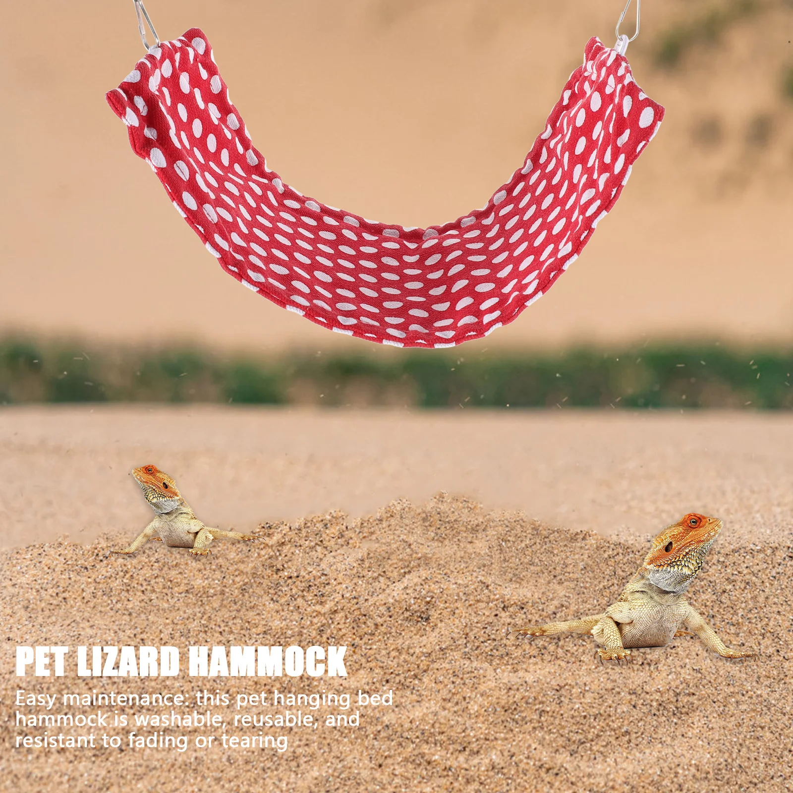 

Pet Lizard Hammock Hanging Hammock For Reptile Tank Soft Breathable Bed For Bearded Dragon Leopard Gecko Swing Climbing