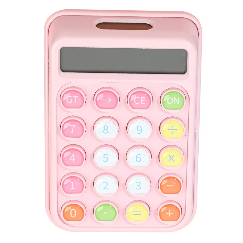 

Luxmoc Solar Calculator Student Portable Business Office Accounting Pocket Handheld Mini Multi-Function Calculator