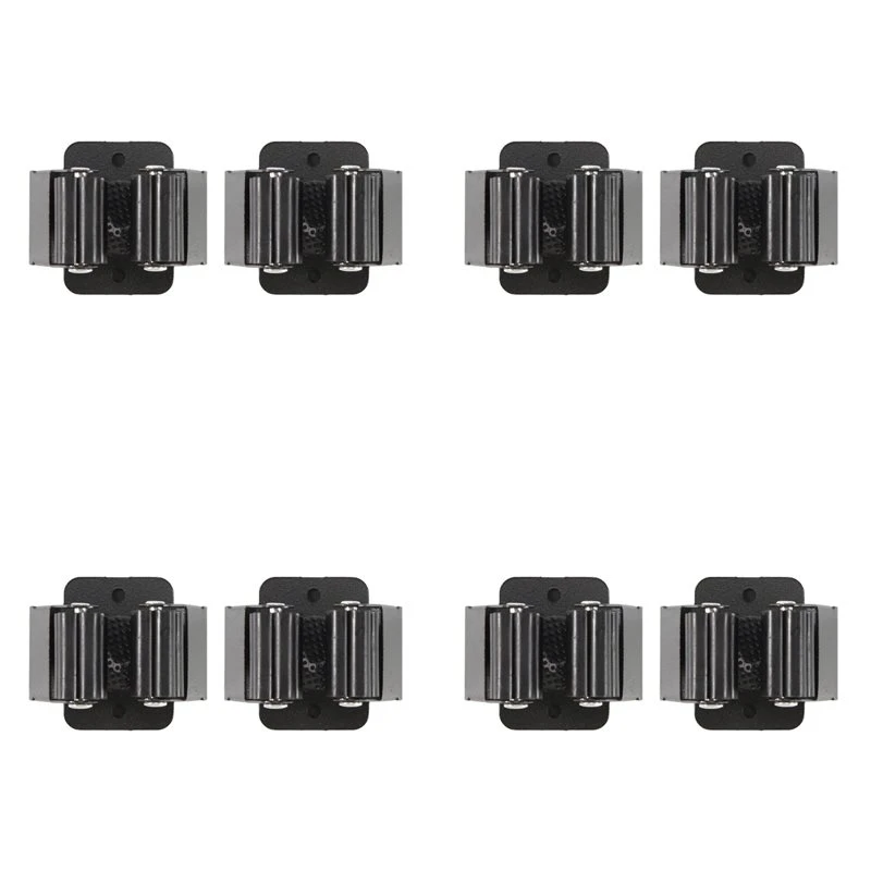 HOT-8 Pcs Magnetic Mop Broom Holder Movable Magnetic Broom Holder Rack, Anti Slip Wall Mounted Utility For Cleaning Tools