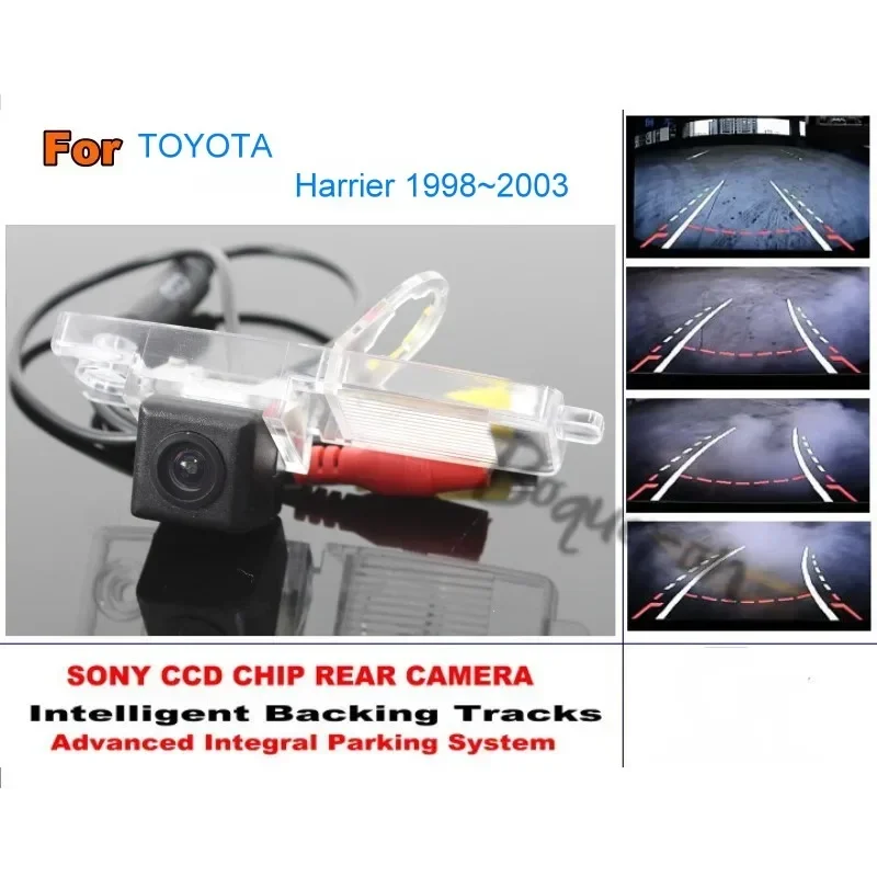 

For TOYOTA Harrier 1998~2003 Trajectory Dynamic Guidance Camera 580 TV Lines HD CCD 860 Pixels Parking Intelligentized