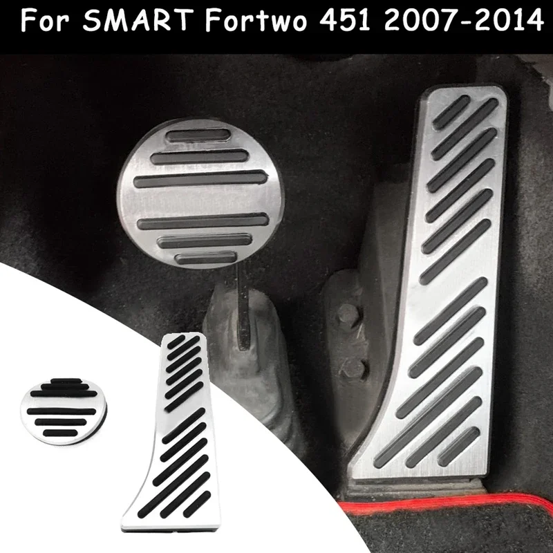 Gas Accelerator Pedal and Break Pedal Cover Pad Non-slip for Benz Mercedes Smart Fortwo 451 2007-2014