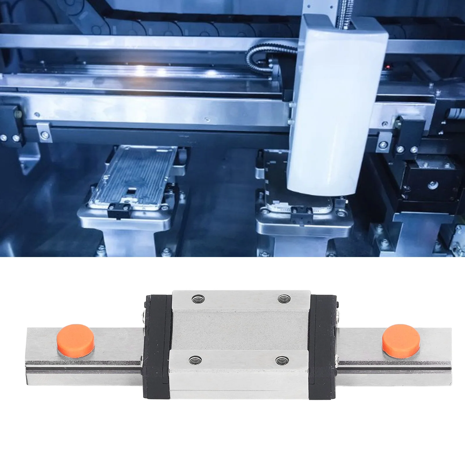 

Linear Slide Block Rail 100mm Linear Rail Bearing Steel Self Centering Linear Motion Slide Block Rail Linear Rail Linear