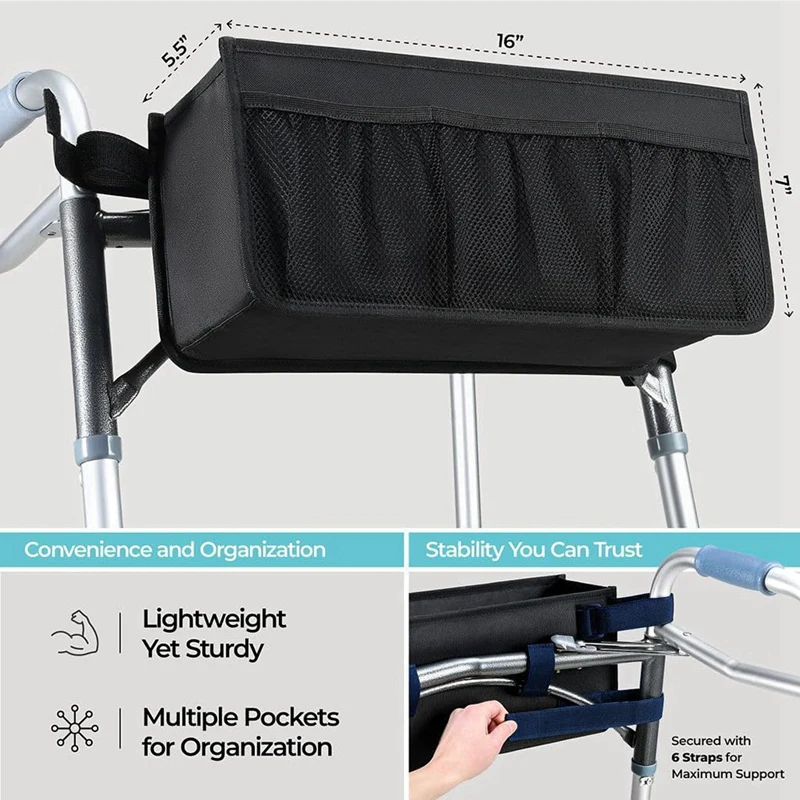 

Folding Walker Storage Bag Walker Basket Walker Bag Water Walker Cup Holder Walker Basket