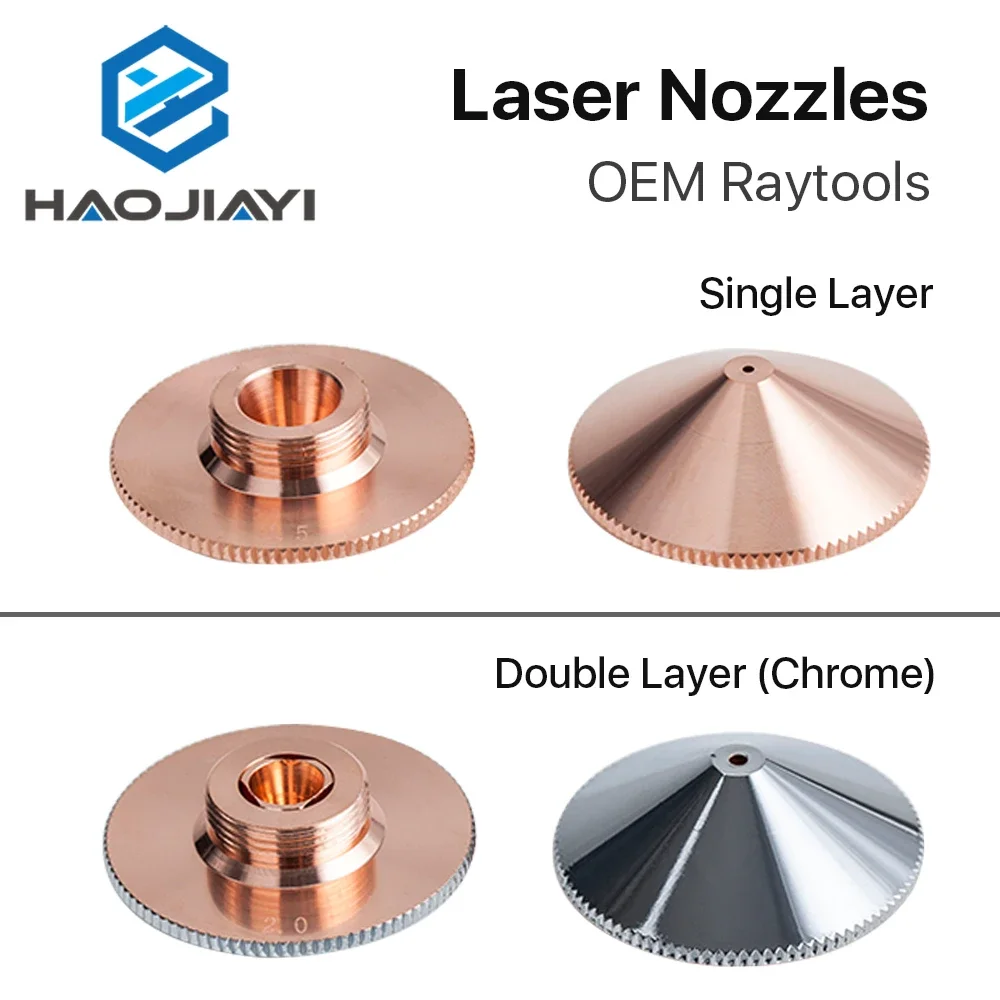 Laser Nozzle Single Double Layers Dia.32mm Caliber 0.8 - 6.0 for Raytools Empower BT240 1064nm Fiber Laser Cutting Head