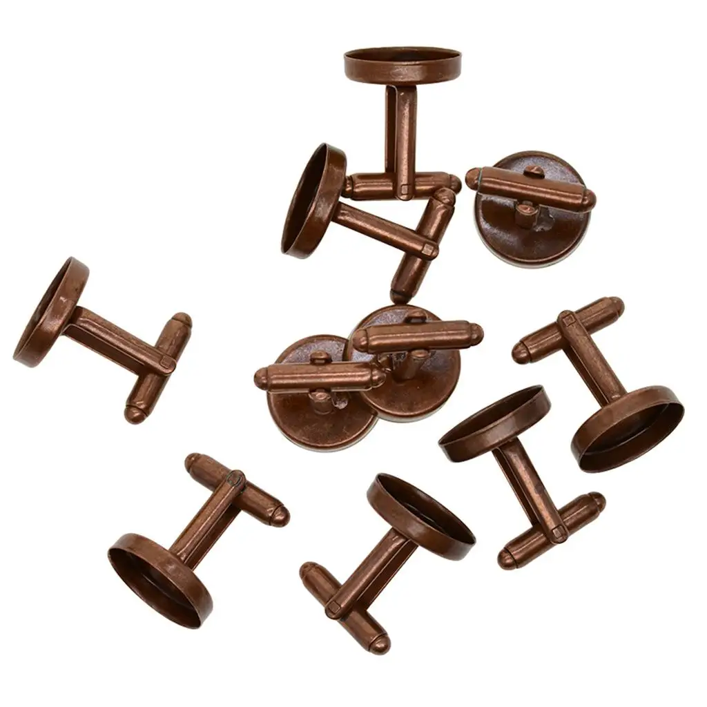 Cufflink Blank Tray Cabochon Setting DIY Jewelry Findings for Handmade Wedding Shirt Accessories
