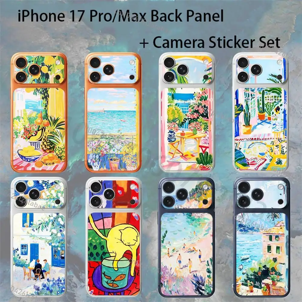 

Henri Matisse Art Painting For iPhone 17pro/proMax Full body Back Cover Decal Skin Colorful Rear Protective Sticker Film