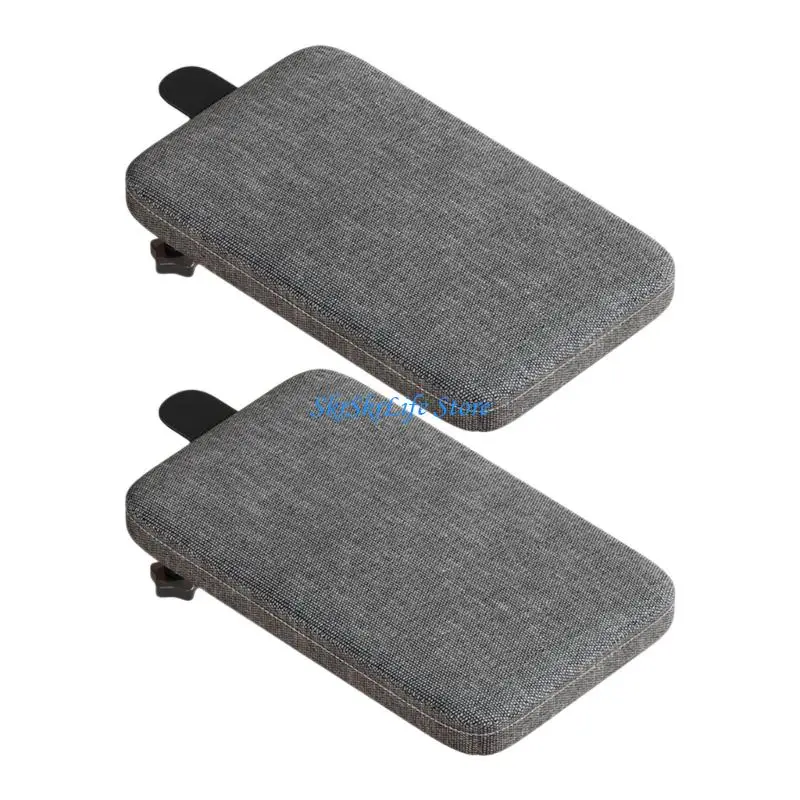 E65E Fabric-Covered Desk Support Trays for Work Items, 2-Pack