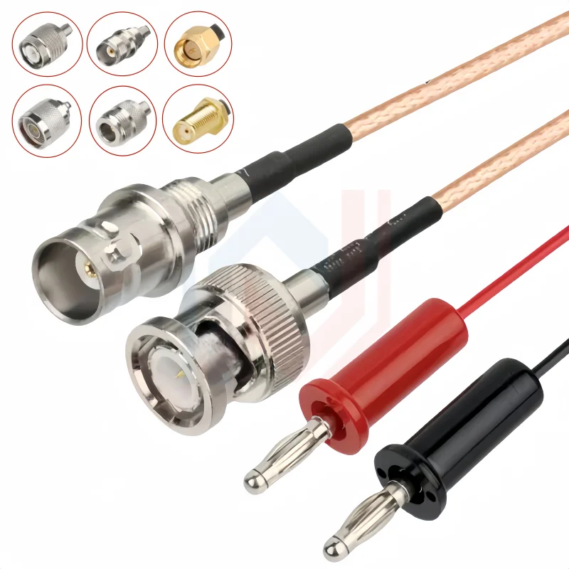 

SMA SMB BNC TNC N Turn banana 4mm cable Adapter cable Male female Q9 antenna extension cable