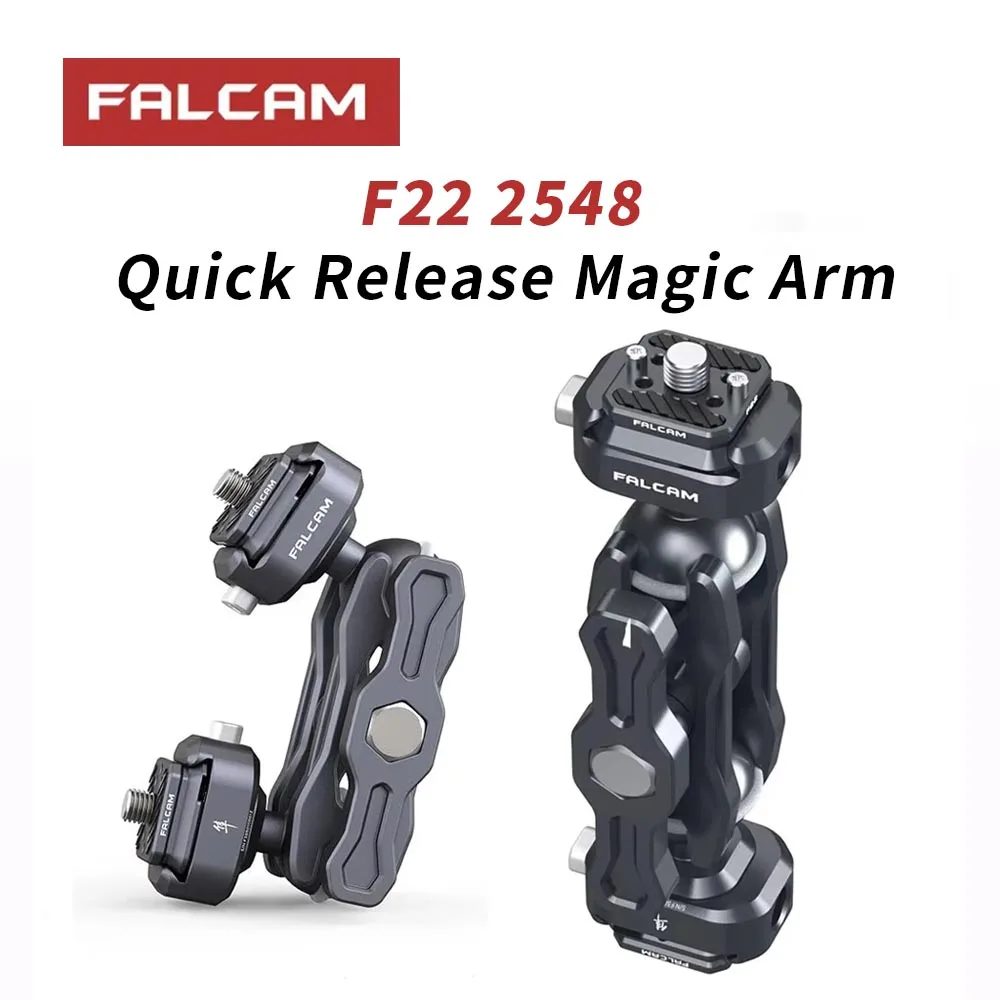Falcam F22 Magic Arm Dual Head Quick Release Universal Ball Head  360° Rotation for DSLR Camera Phone Video 2548