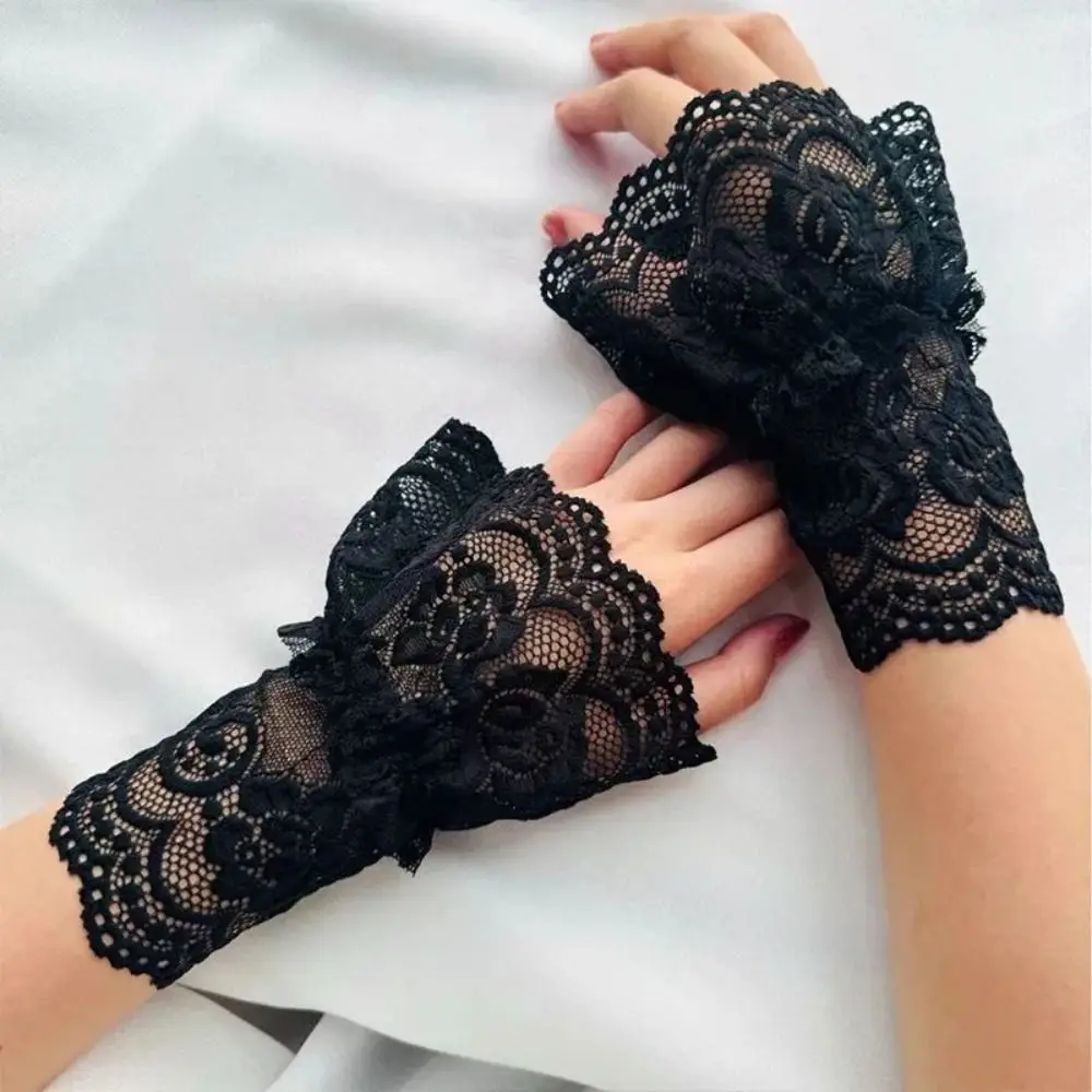 Clothing Accessory Lace Trim Fake Cuff Detachable Hollow False Sleeve Cuffs Lace Cuff