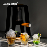 MHW 3BOMBER 90-320ml Clear Glass Coffee Cup Drinking Glasses for Espresso Cappuccino Juice Cocktails Kitchen Barista Glassware