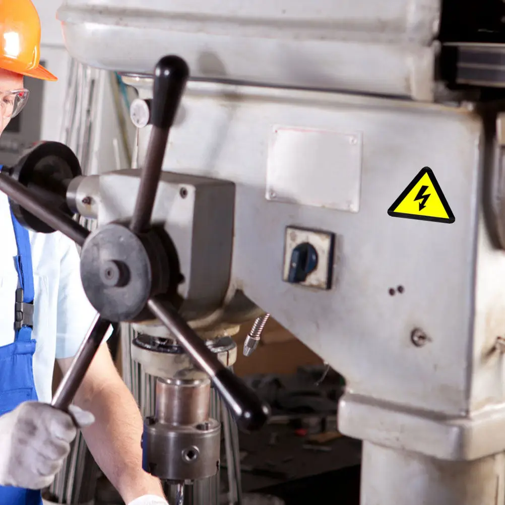 

30Pcs High Voltage Warning Stickers Electrical Hazard Signs Strong Adhesion Safety Decals for Gym Community Center and Factory