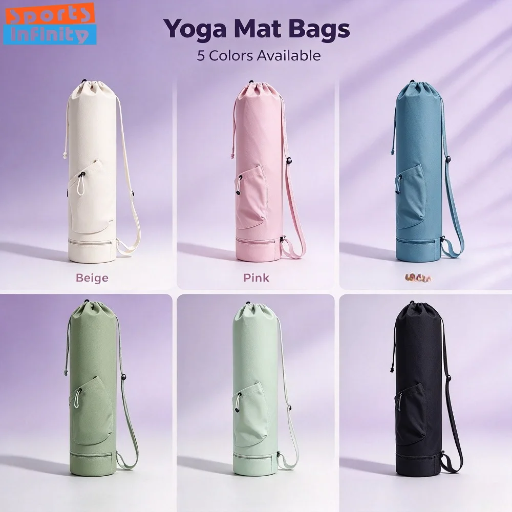 Gym Bag, Solid Color 20-35L Yoga Mat Backpack, Multifunctional Storage Bag, Outdoor Sports Carry Bag