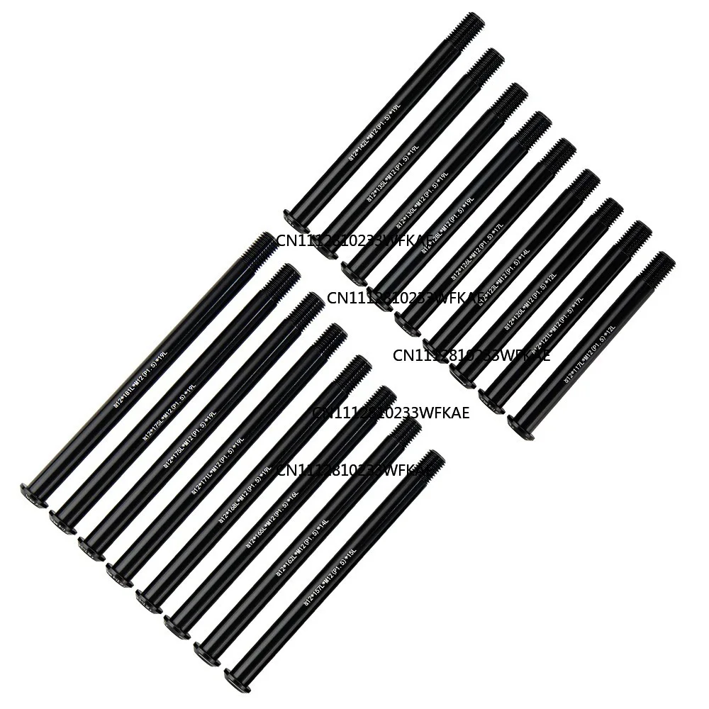 5PCS mountain bike road bike aluminum alloy barrel shaft rod 15/12mm * 100/110/142/148mm lightweight