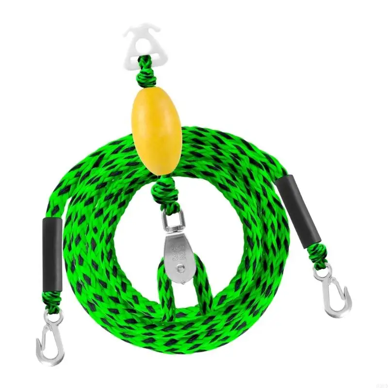 17FT Heavy Duty Doppel Haken Zugseil Zugband Abschleppseil Abschleppschnur mit Schaumstoffen Schwimmer für Wassersport und 69HD – Detail 4