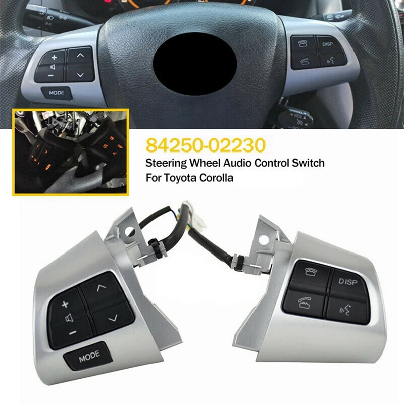 

Car Multi-Function Steering Wheel Button For Toyota Corolla 2006-2013 Parts Audio Volume Control Switch 8425002230 84250-42070