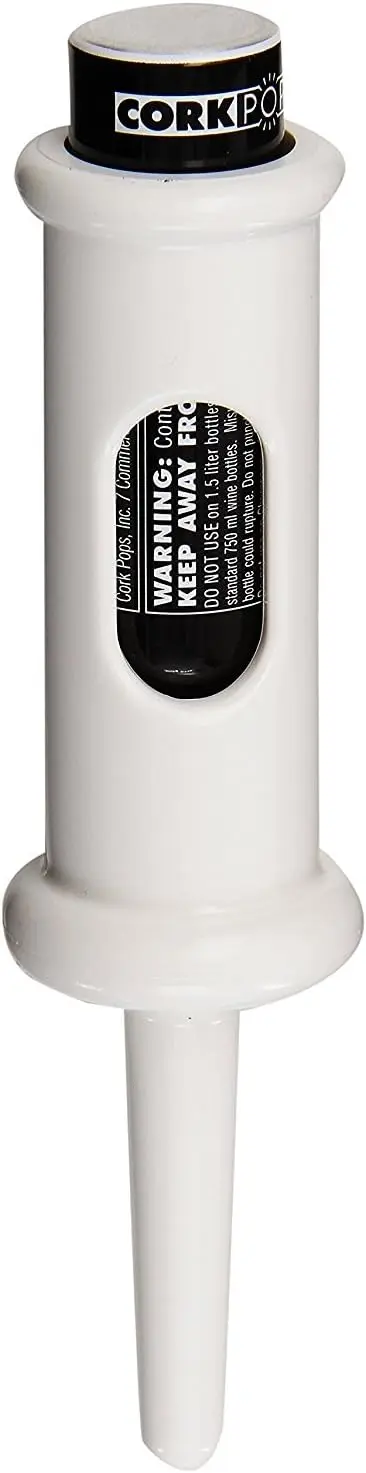 

Белая открывалка для бутылок вина диаметром 6,5 дюйма — быстрая, легкая пробка для особых случаев