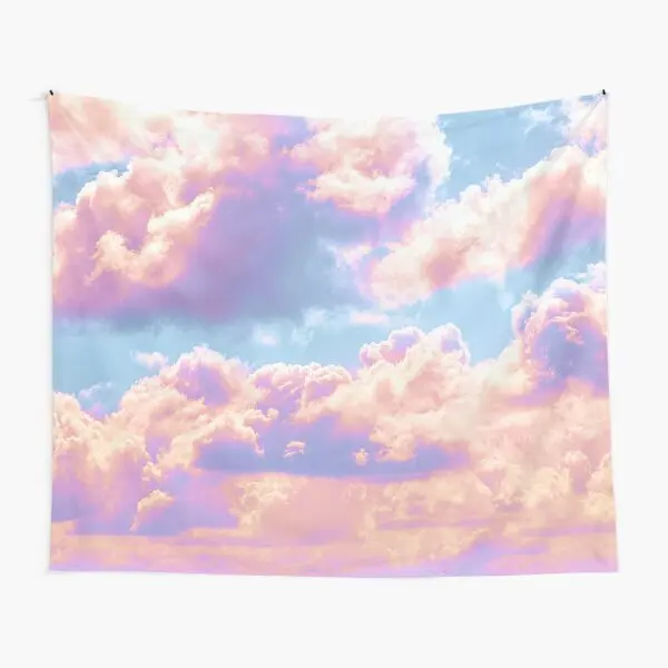 Dreamy Cloudy Sky Soft Aesthetic Paste  Tapestry Living Towel Yoga Printed Colored Art Blanket Home Bedroom Wall Decor Mat