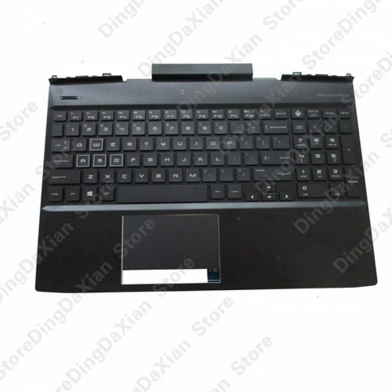 

D New For HP Omen 15-DC 15T-DC TPN-Q211 Palmrest US RGB-BL Keyboard L30195-001