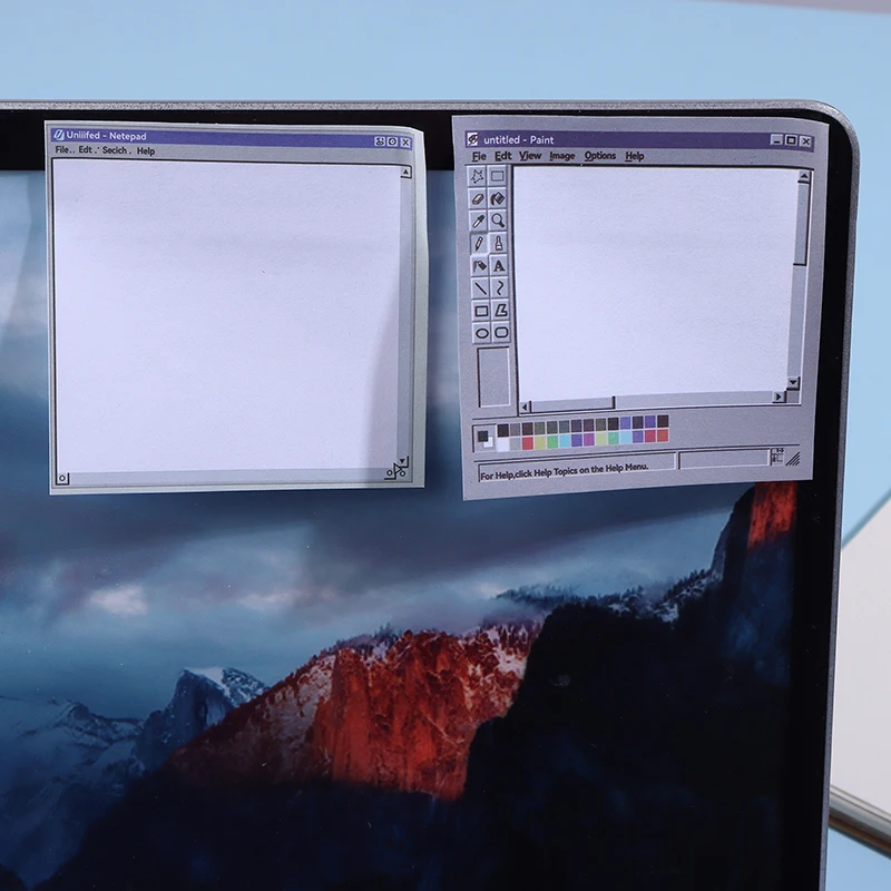 50 Sheets Vintage Computer Drawing Sticky Notes - Ideal For Artists & Office Use Durable Adhesive Notes Sticky Notes For Office