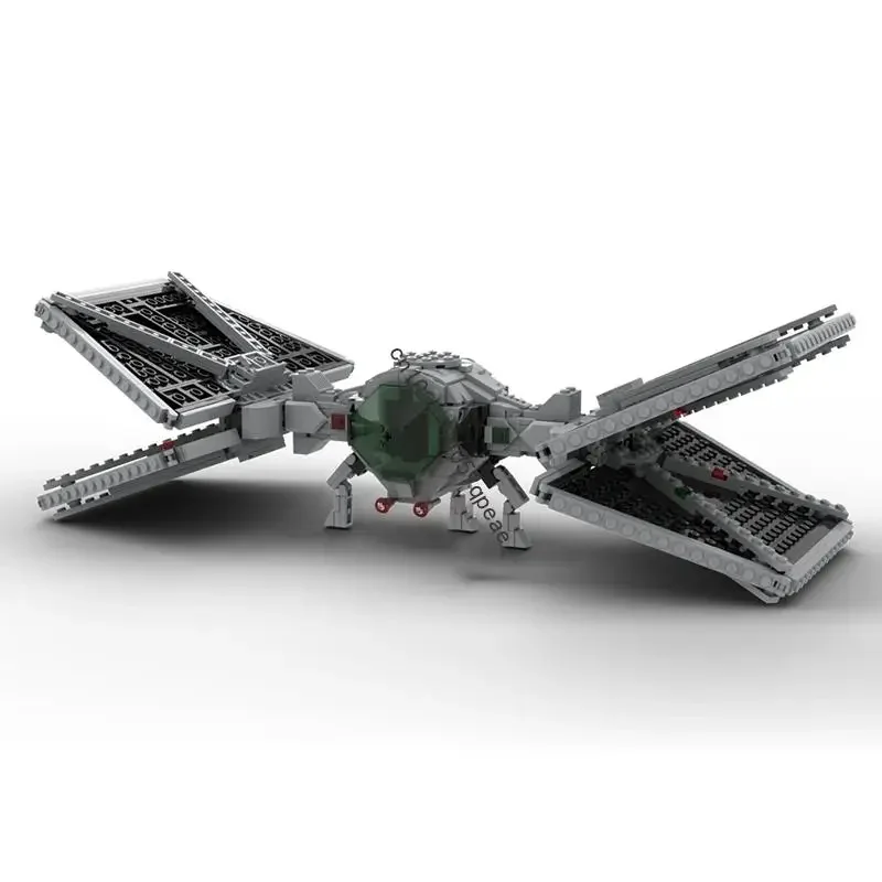 

New 838Pcs Popular Space Technology Series Moc Twin Engine Laser Craft Model Custom Puzzle Diy Creative Ideas Kid Toy Gift