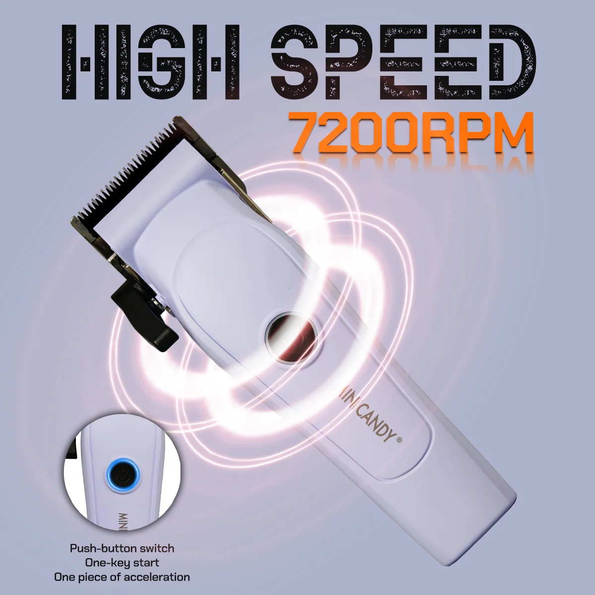 JC 06 الأرجواني JUCAI Pro المهنية مقص الشعر الكهربائية الشعر المتقلب 72000 دورة في الدقيقة ماكينة حلاقة مع قاعدة فرش السيارات