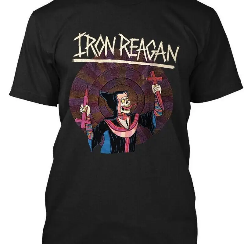 Camiseta con logo clásico americano de Iron Reagan Crossover Ministry, talla S 4XL
