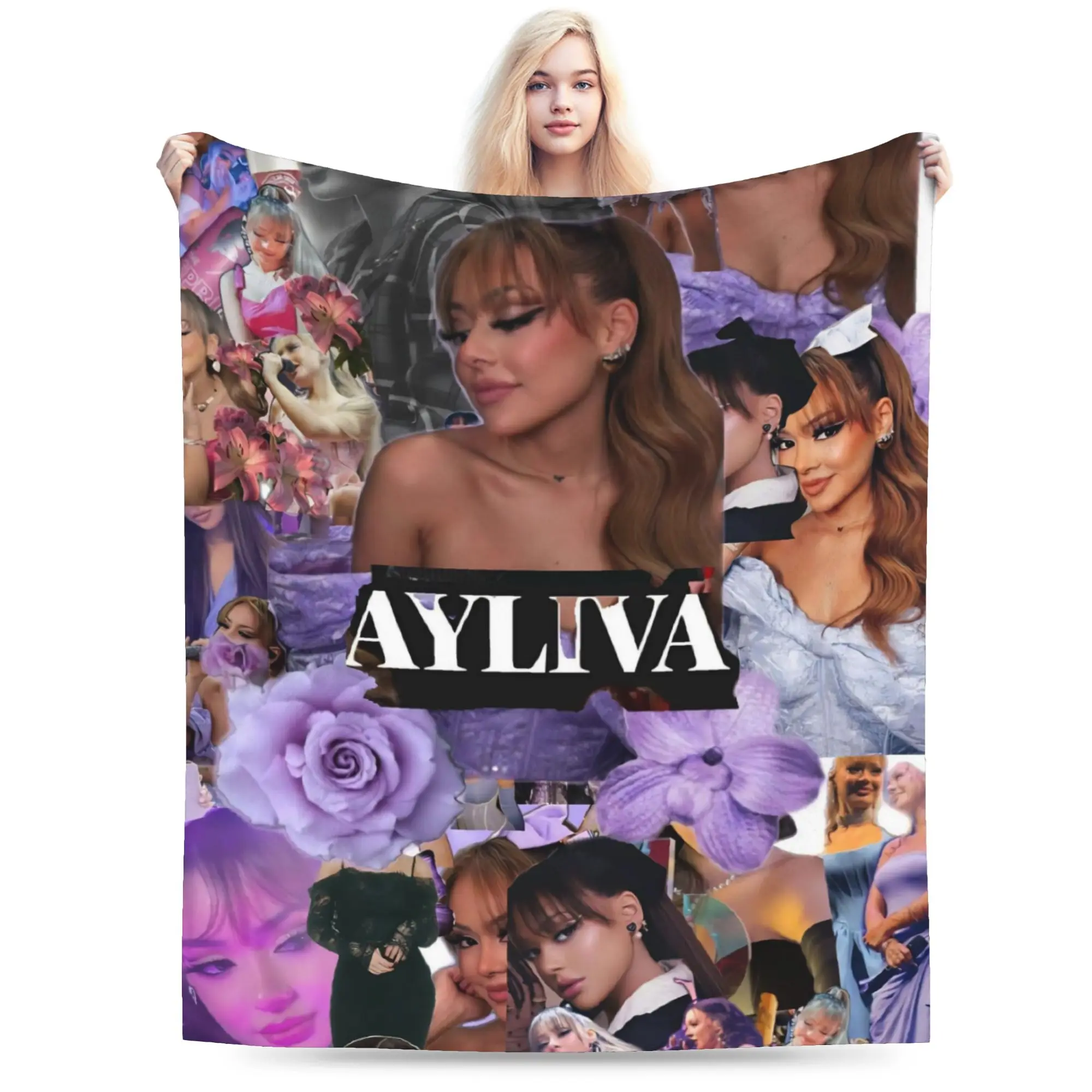 New Arrival Ayliva Singer Tour 2025 Blankets Lightweight Thin Flannel  Cozy Throw Blankets Machine Washable