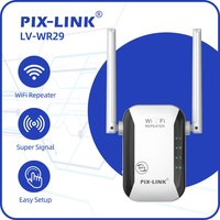 PIX-LINK LV-WR29 300Mbps WiFi Repeater 2.4G Signal Booster Amplifier, Super Signal with WPS, Easy Setup, Wall Penetration