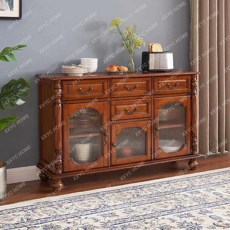 ML  household all-solid wood sideboard multi-functional storage cabinet
