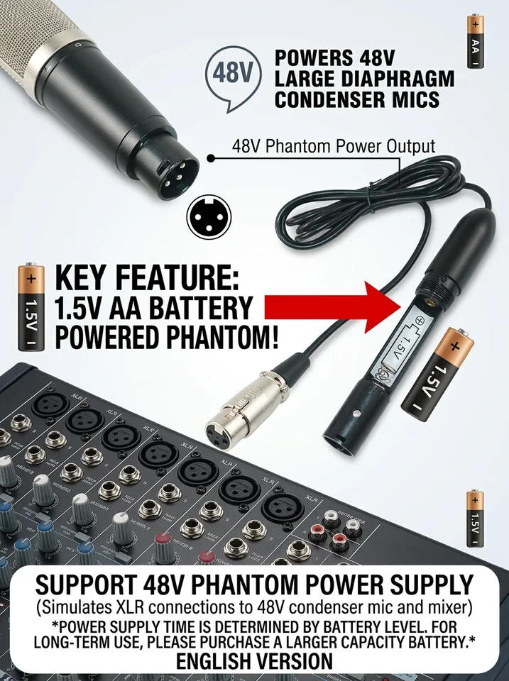 マイク変換プラグ3ピンminixlrから3ピンオスxlr,機器用,コンデンサー