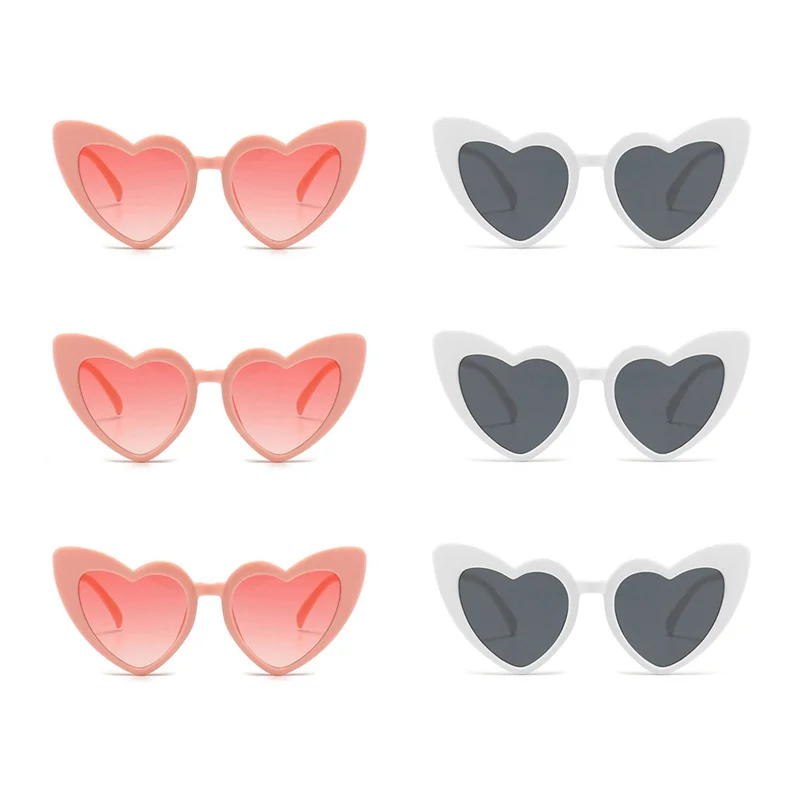

AC57-6 Heart-Shaped Sunglasses, Suitable For Beach Travel, Suitable For Weddings And Bachelor Parties,