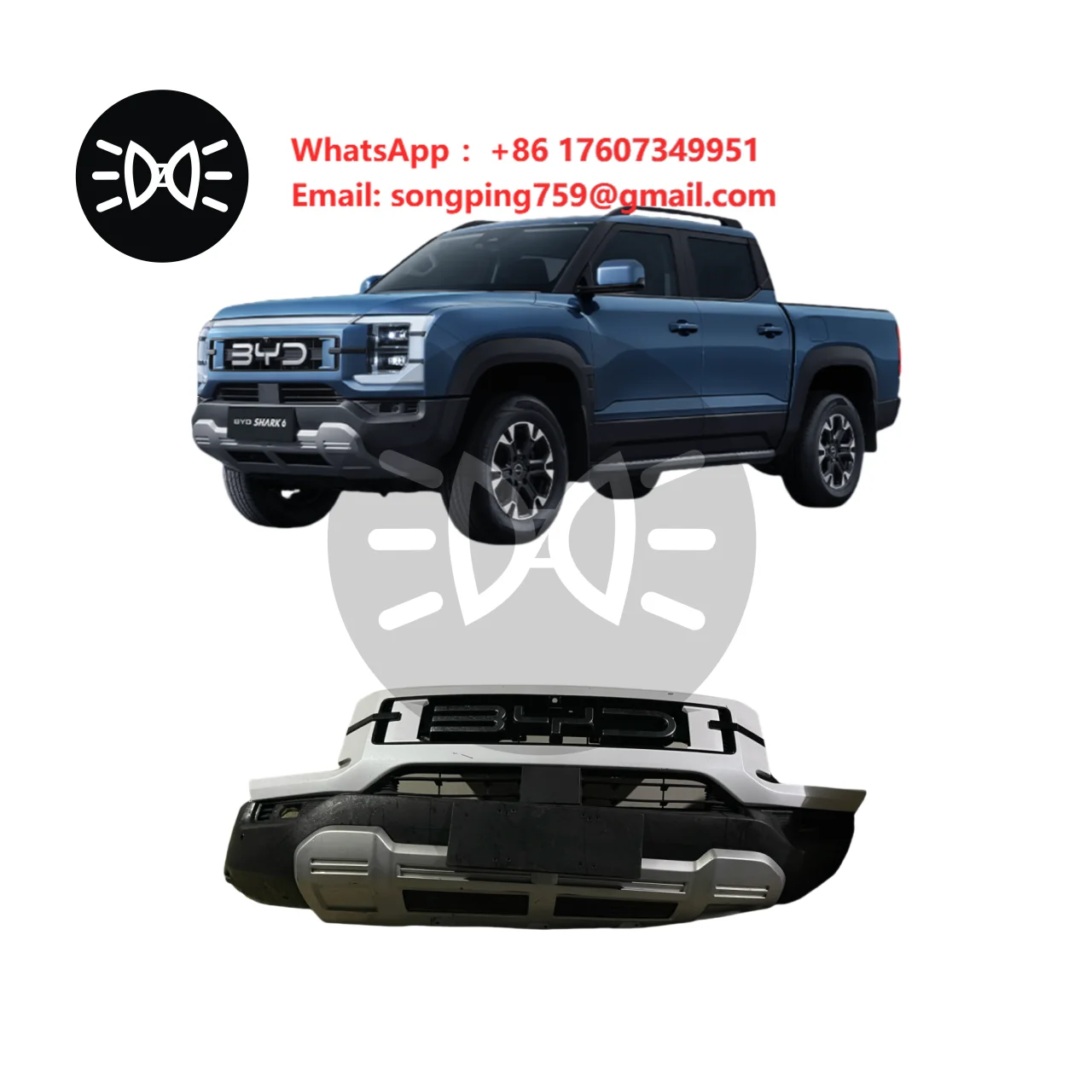 BYD SHARK 6 Pickup Truck Original Disassembled Second-hand Front Bumper High Quality Factory Direct Sales