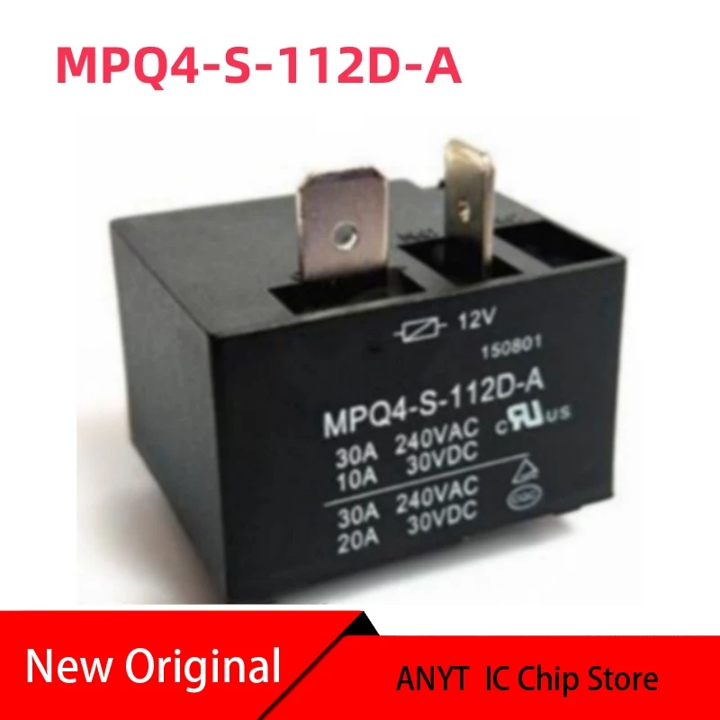 NEW 2PCS/LoT   MPQ4-S-112D-A   MPQ4 S 112D A   12VDC  T91 DC12     4PIN 30A