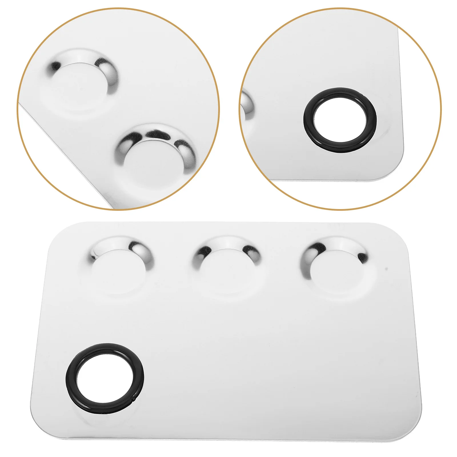 

Stainless Steel Mixing Palette, Empty Palette Tray For Foundation Lipstick Blending, Nail Art Tools, Makeup Mixing Plate,