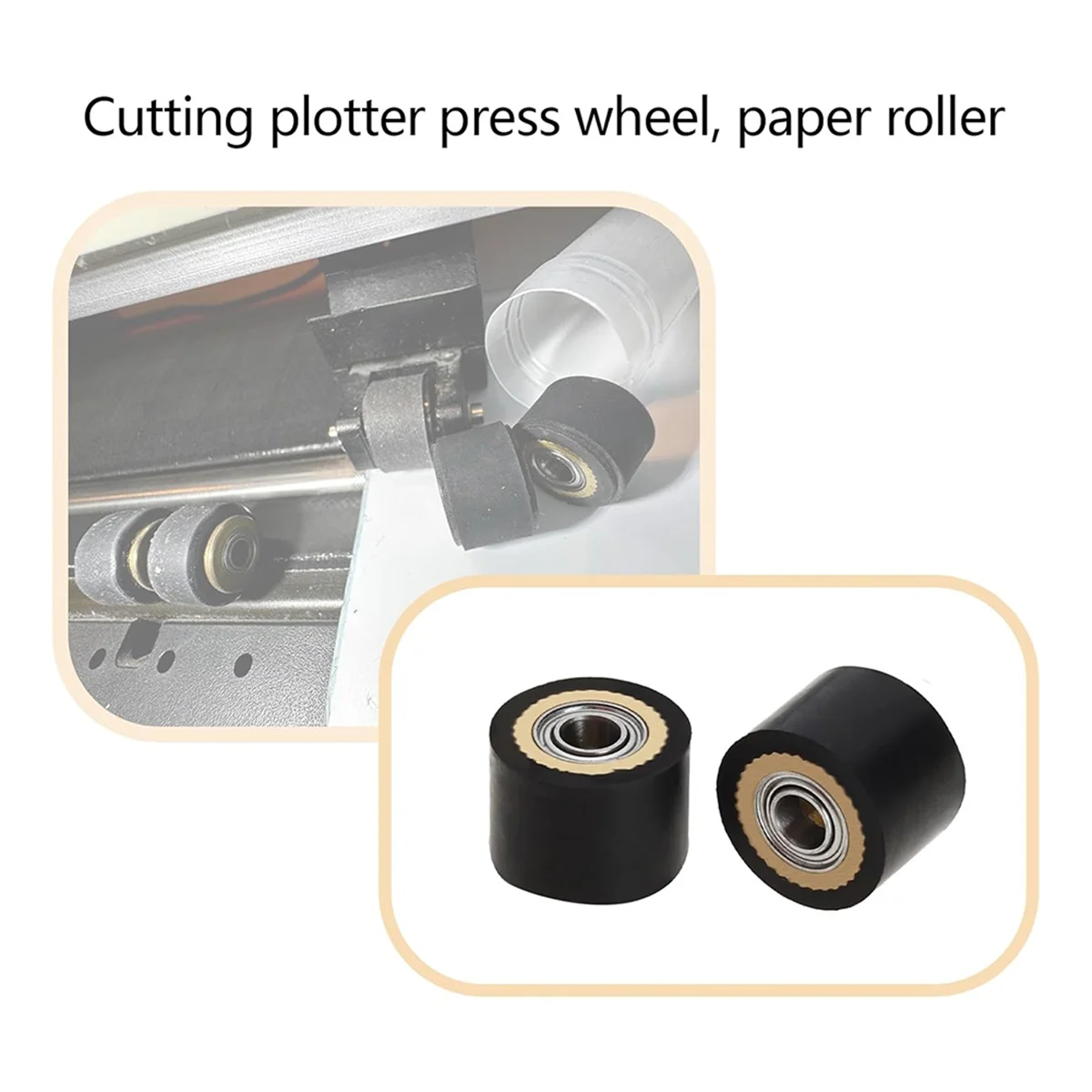ABNJ 5pcs Pinch Roller for GCC RABIT Pcut Mimaki Graphtec Iolion Cutter Plotter 4x10x14mm