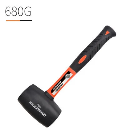 B50 Rubber hammer Heavy Duty Mallet Professional Floor Ceramic Tile Installation Fiberglass Hammer Hand Tools