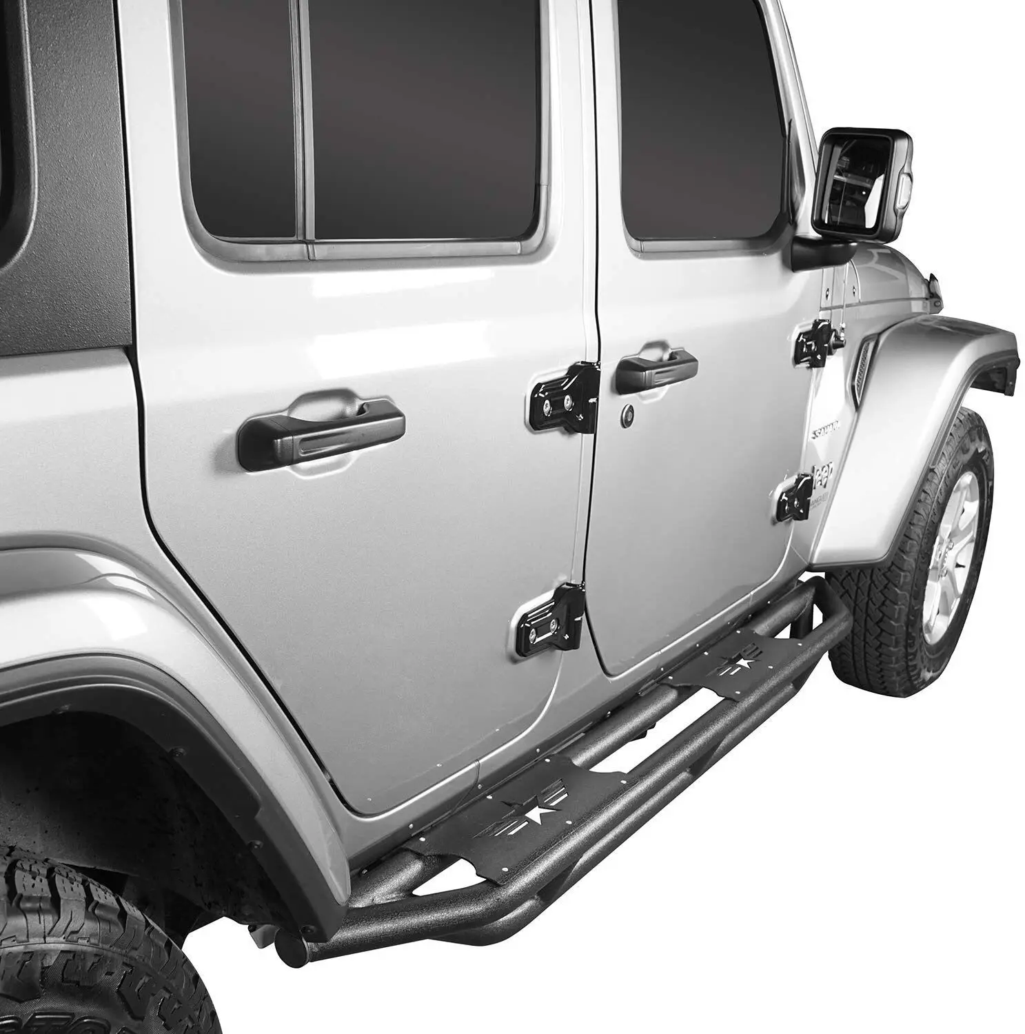 

Shanghai Sanfu JL1120-4 Side Pedal Electric Motor Automatic Running Boards Step For Jeep W rangler JL 18+