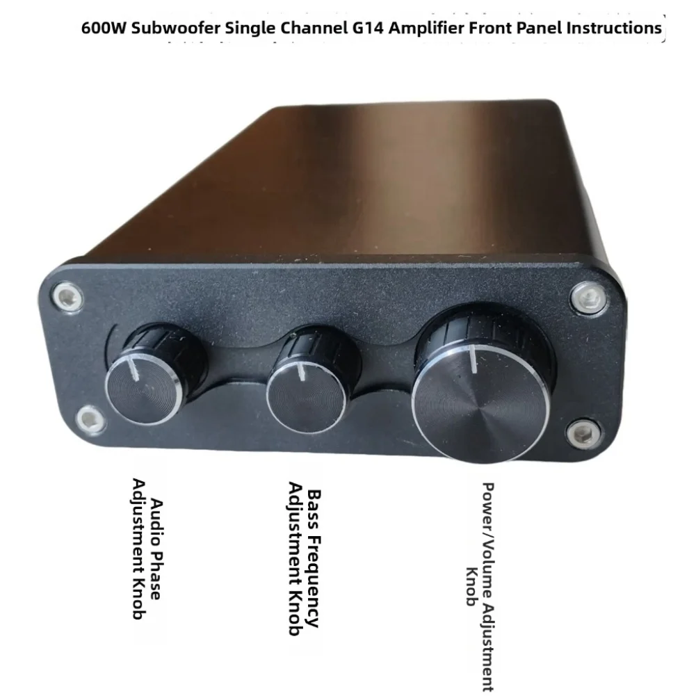 600W Single Channel For amplifier with Gold-Plated Inputs and Wide DC Voltage Range for Reliable Subwoofer Drive
