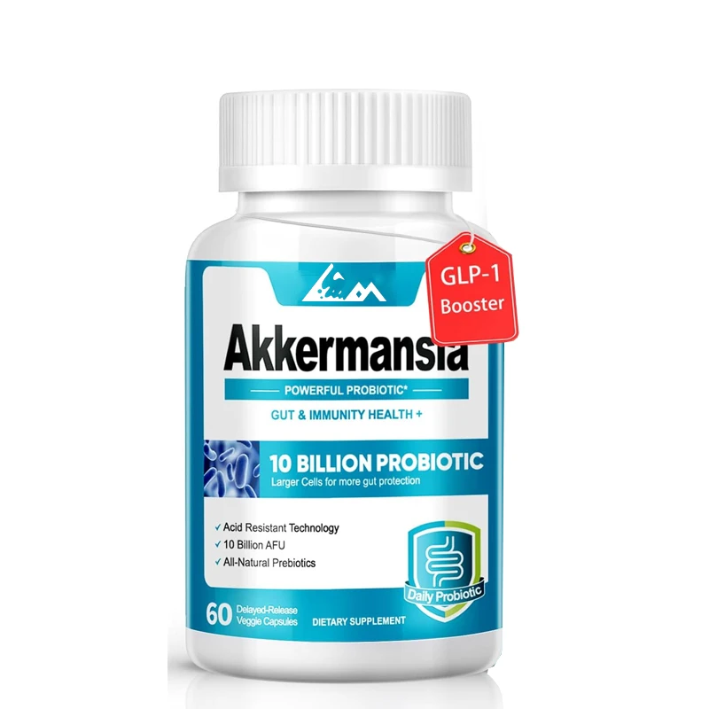 Akkermansia Muciniphila Probiotics High - Probiotics that promote digestive and immune health -10 billion AFU+organic prebiotics