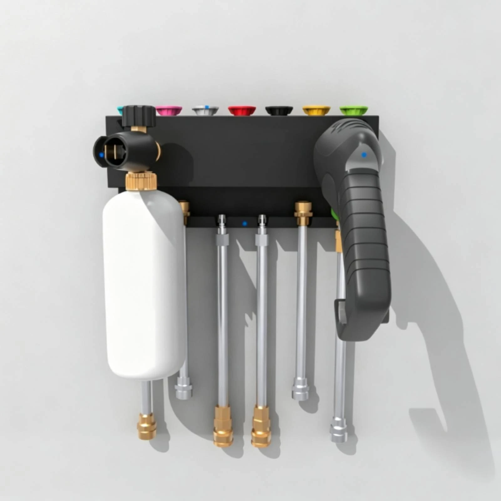 Pressure Washer Holder Heavy Duty Pressure Washer Accessories Organizer Foam Cannon Holder Easy to Install Compact