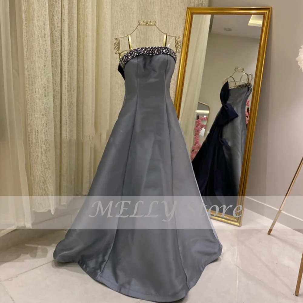 Hohe Qualität Abendkleider Sleeveless Liebsten Partei Kleid Satin Mit Kristall A-linie Sweep Zug فساتين مناسبة حسب الطلب