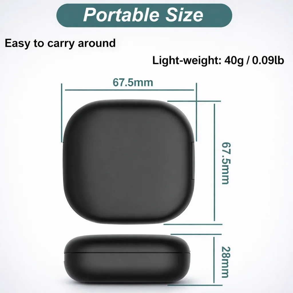 

For SHOKZ OpenFit 2 / 2+ T920 / T921 Replacement Charging Case ,1PC Only Charging Case No Earbuds,Type-C 500mAh